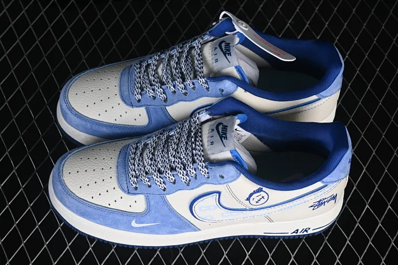 All categories Nk Air Force 1 Air Force series Nk Air Force 1 Low Air Force low-top Nike Air Force 1'07 Low joint model blue and white style Air Force 1 low-top casual sneakers SY1388-020